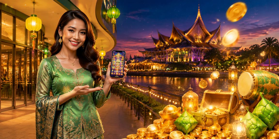 Pemain Sarawak mengakses aplikasi kasino oren33 semasa perayaan Hari Raya